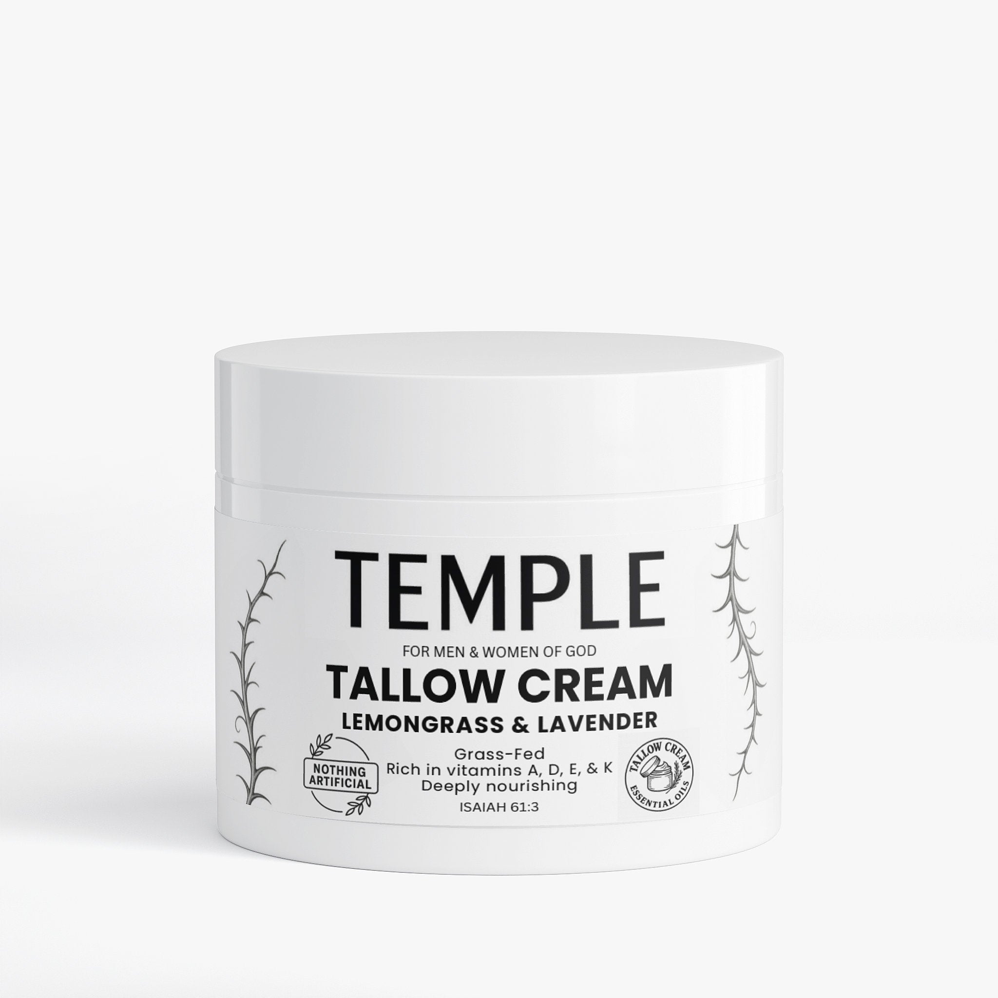 Tallow Cream Lemongrass & Lavender